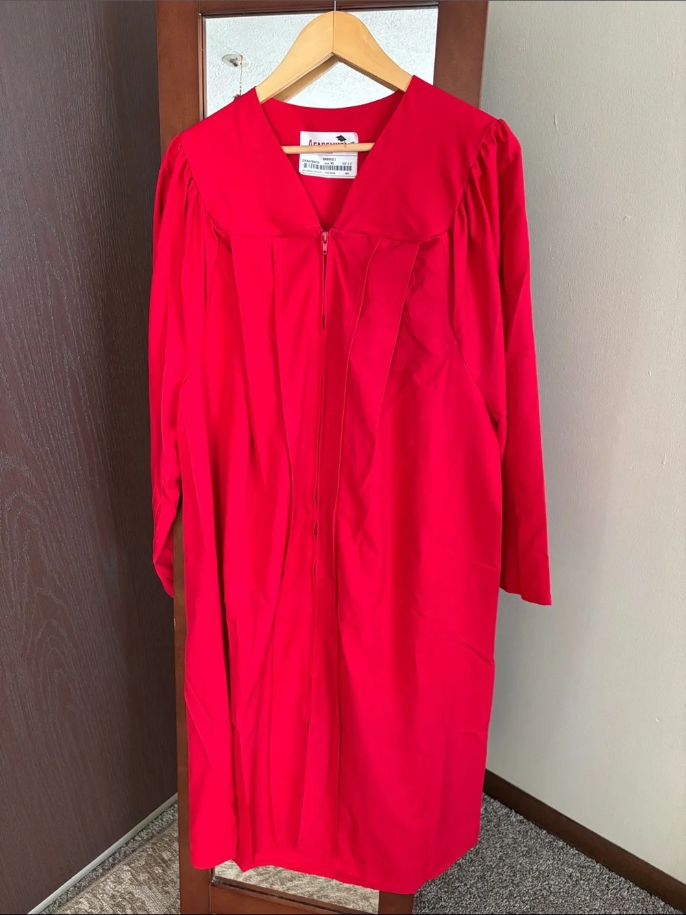 Red Graduation Gown - Picture 6 of 6
